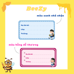 Nhãn vở in theo yêu cầu