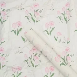 Giấy gói quà tulip hồng