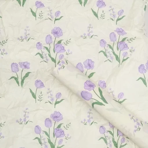 Giấy gói quà tulip tím