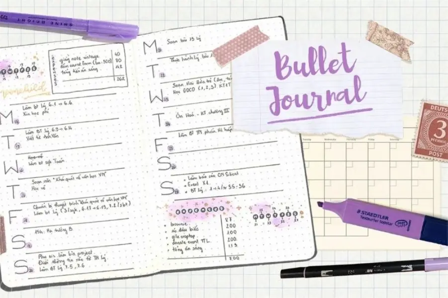 ảnh bài viết bullet journal