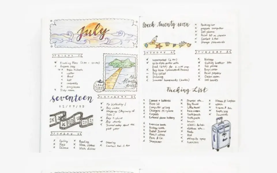 ảnh bài viết bullet journal
